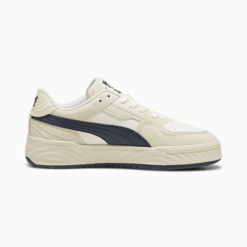 Puma | Men's CA Pro Ripple Earth Sneakers - Warm White-Club Navy