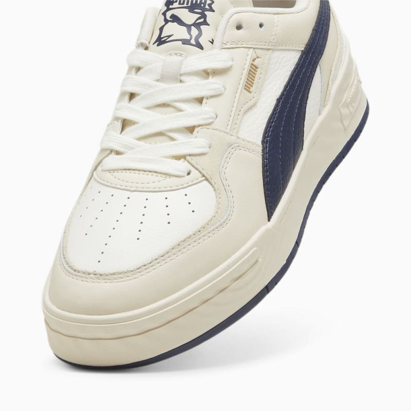 Puma | Men's CA Pro Ripple Earth Sneakers - Warm White-Club Navy