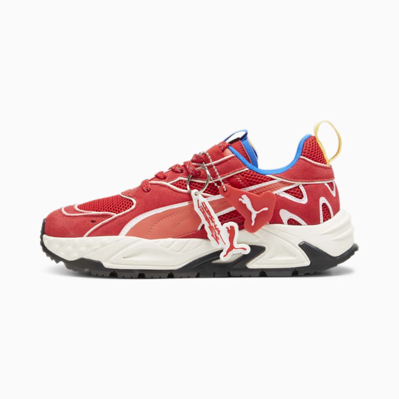 Puma | Men's SCUDERIA FERRARI x JOSHUA VIDES RS Trck Sneakers - Rosso Corsa-Frosted Ivory