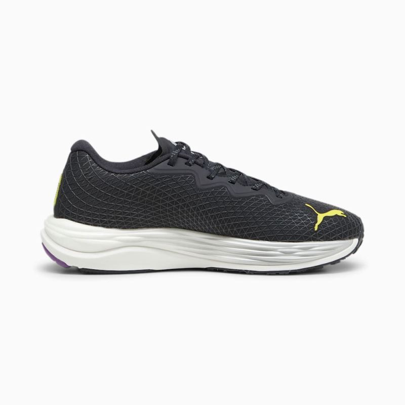 Puma | Women's Velocity NITRO 2 GORE-TEX Running Shoes - Black-Purple Pop-Yellow Burst