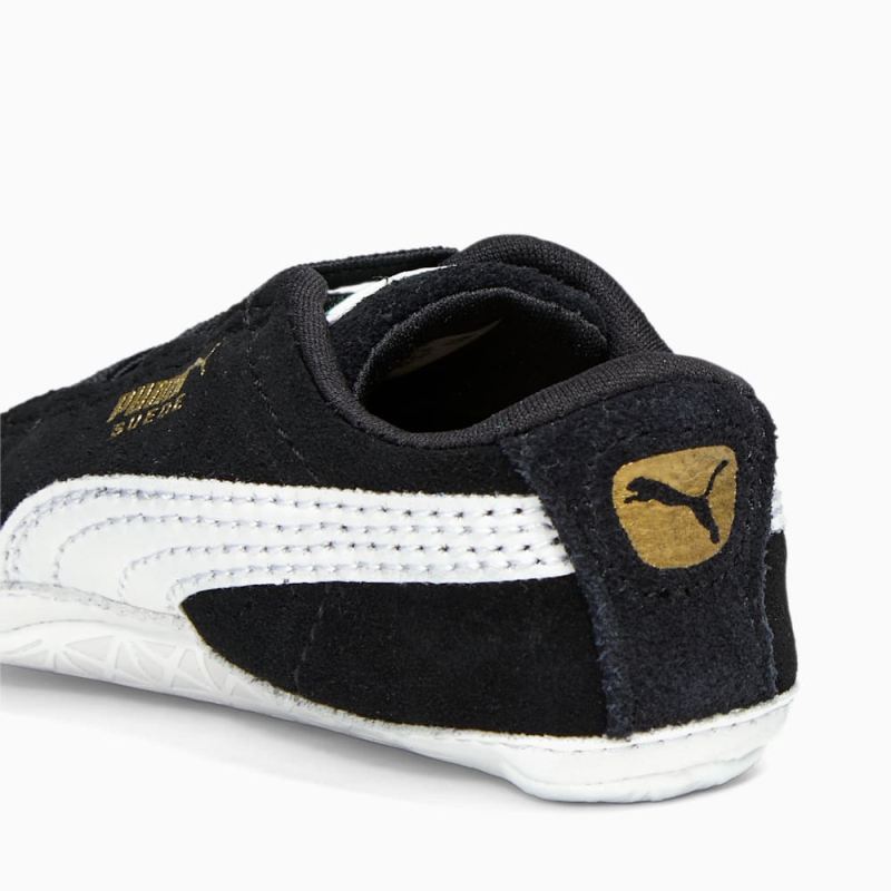 Puma | Girls Suede Classic Crib Toddlers Shoes - Black-White