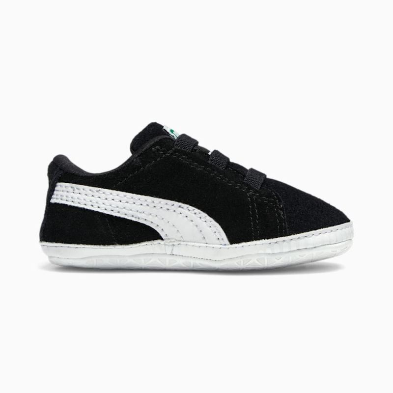 Puma | Girls Suede Classic Crib Toddlers Shoes - Black-White