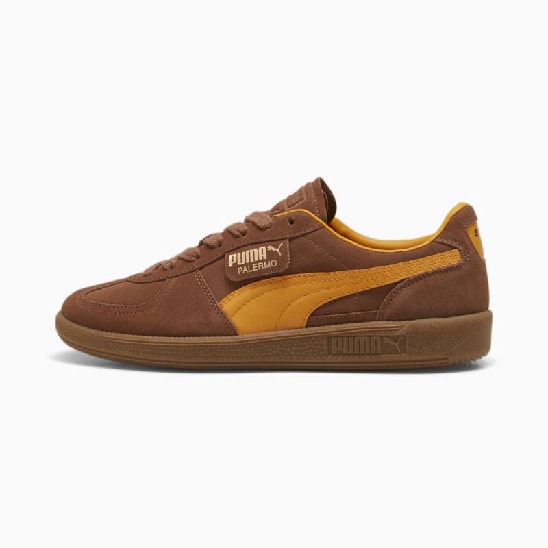 Puma | Women's Palermo Sneakers - Brown Mushroom-Ginger Tea - Click Image to Close