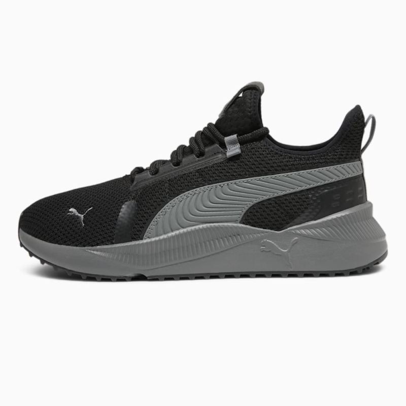 Puma | Men's Pacer Street Wide Sneakers - Black-Cool Dark Gray