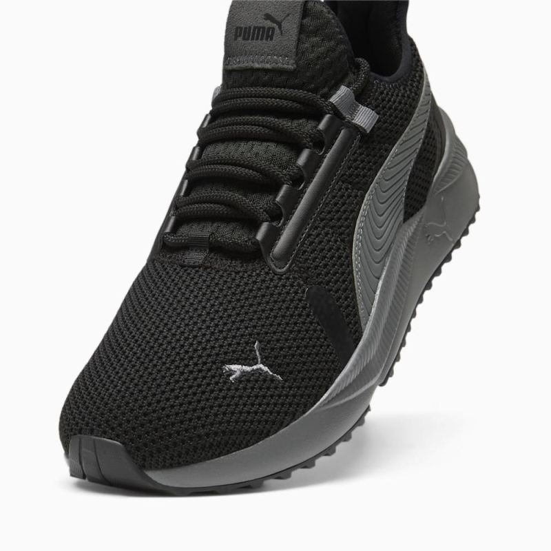 Puma | Men's Pacer Street Wide Sneakers - Black-Cool Dark Gray