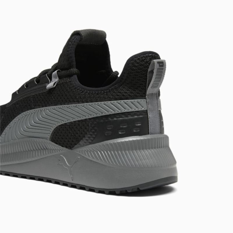 Puma | Men's Pacer Street Wide Sneakers - Black-Cool Dark Gray