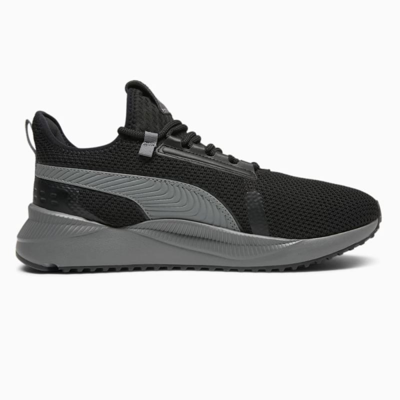 Puma | Men's Pacer Street Wide Sneakers - Black-Cool Dark Gray