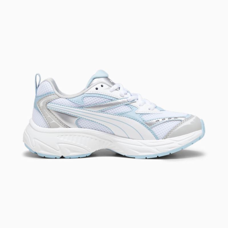 Puma | Girls Puma | Girls Morphic Big Kids Sneakers - White-Ash Gray