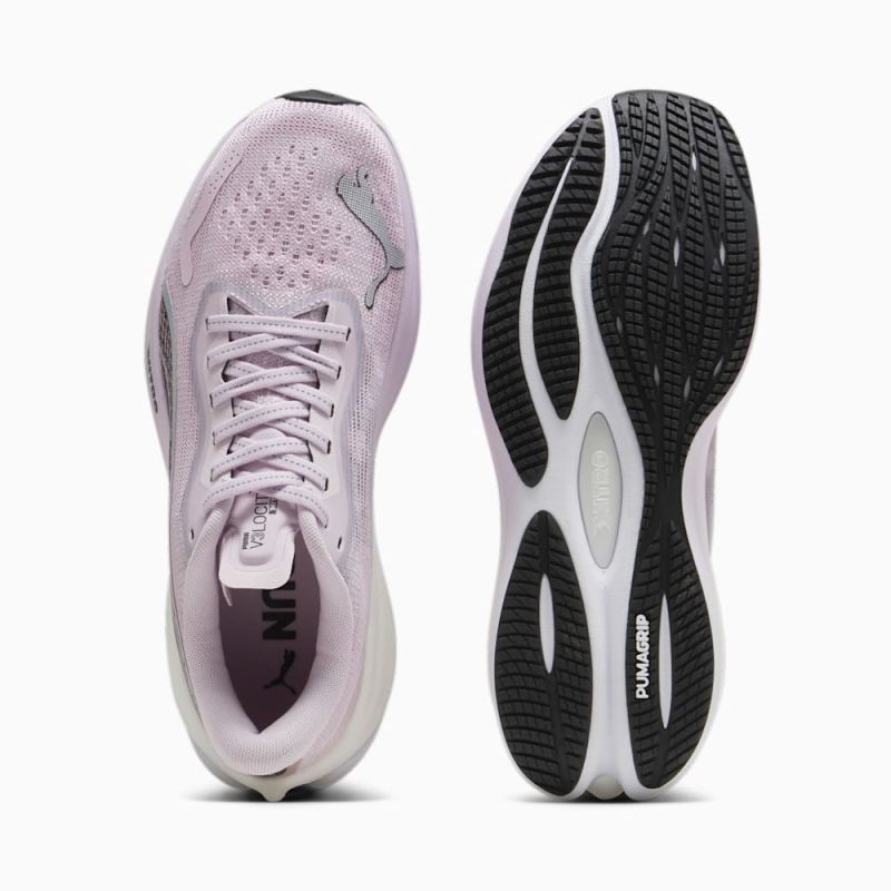 Puma | Women's Velocity NITRO 3 Radiant Run Running Shoes - Grape Mist-Black