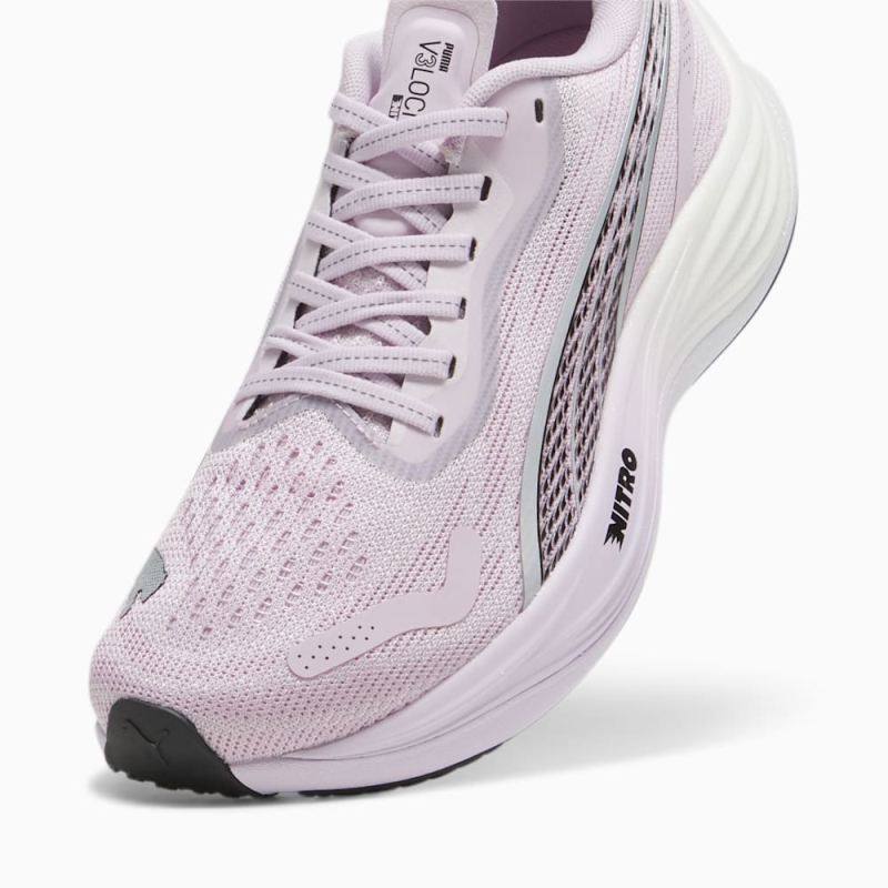 Puma | Women's Velocity NITRO 3 Radiant Run Running Shoes - Grape Mist-Black