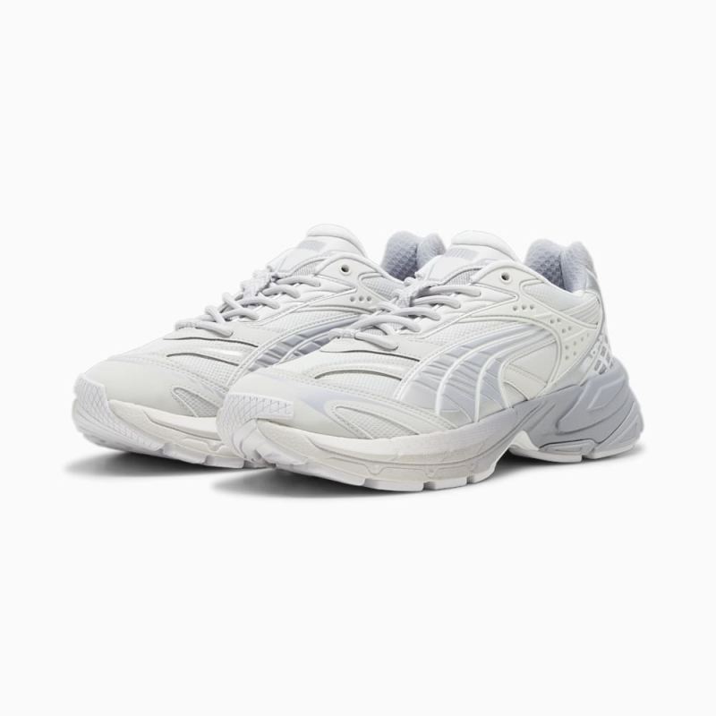 Puma | Men's Velophasis 372.5 Sneakers - Feather Gray-Gray Fog