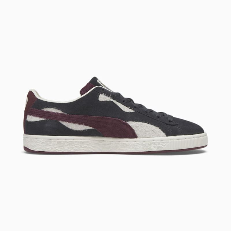 Puma | Men's Suede Camowave We Are Legends Deeply Rooted Sneakers - Strong Gray-Warm White-Aubergine