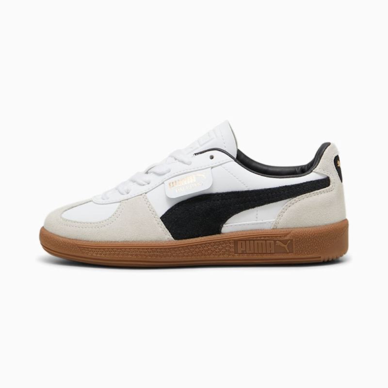 Puma | Girls Palermo Leather Big Kids Sneakers - White-Vapor Gray-Gum