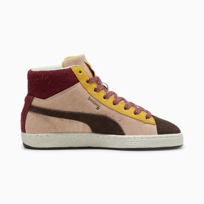 Puma | Women's x lemlem Suede Sneakers - Dark Chocolate-Dark Chocolate-Rose Quartz