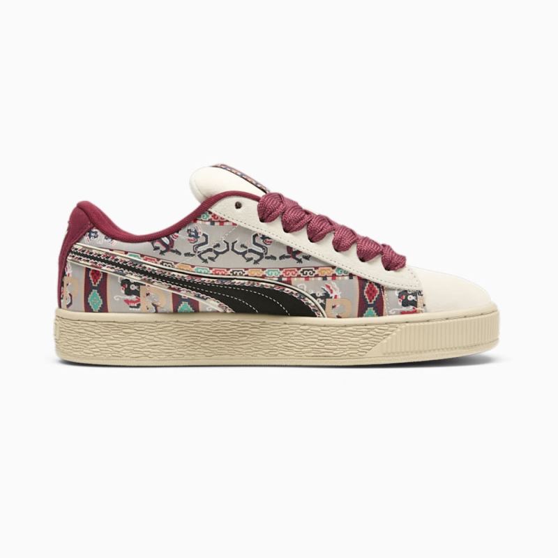 Puma | Men's Suede XL BZ - Warm White-Black-Team Regal Red-Putty