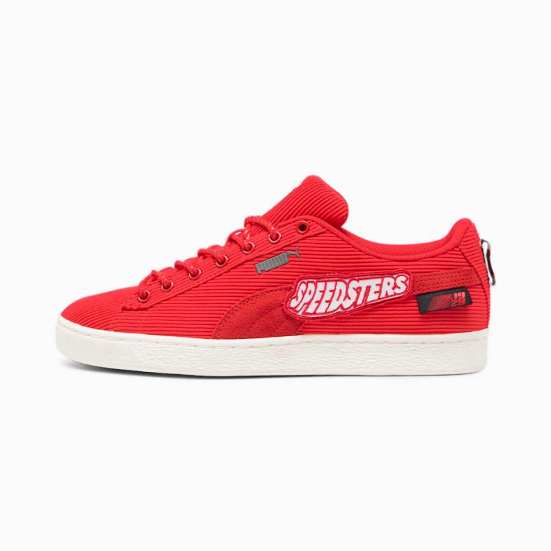 Puma | Men's Scuderia Ferrari Clyde Garage Crews Sneakers - Rosso Corsa-Warm White - Click Image to Close