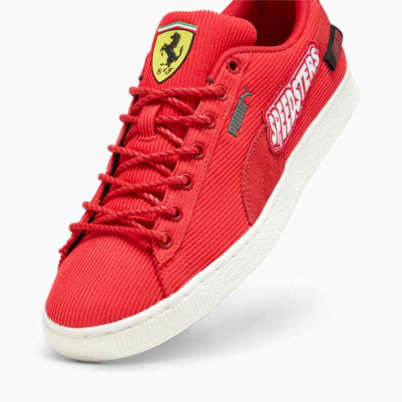 Puma | Men's Scuderia Ferrari Clyde Garage Crews Sneakers - Rosso Corsa-Warm White