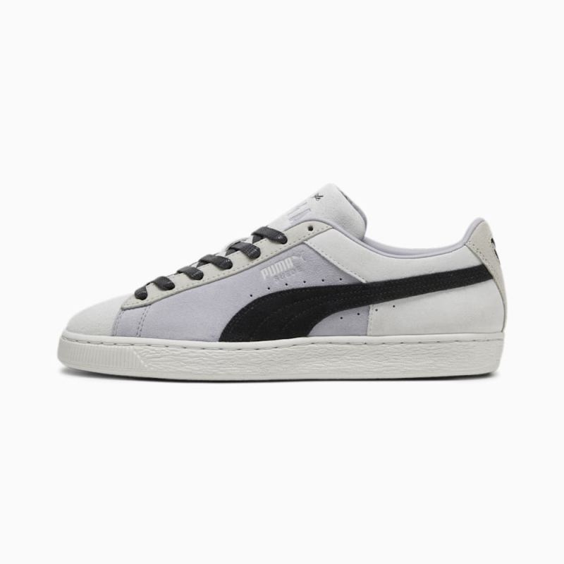 Puma | Men's Suede Iconix Summer Sneakers - Silver Mist-Black