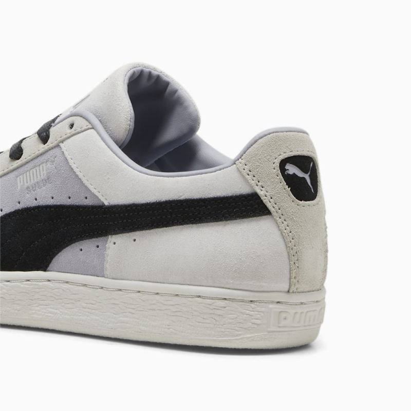 Puma | Men's Suede Iconix Summer Sneakers - Silver Mist-Black