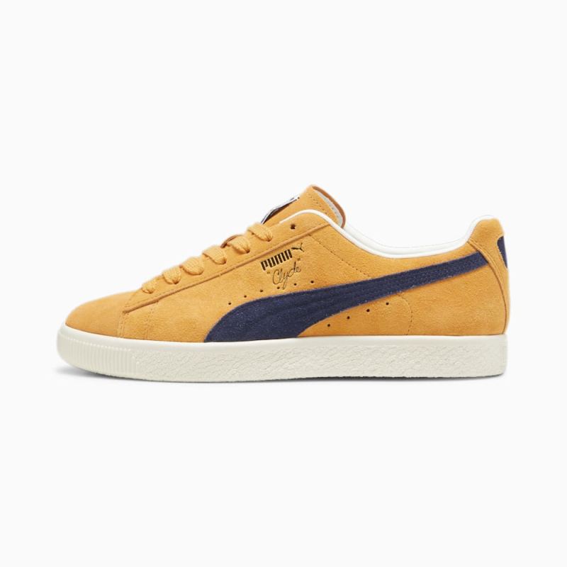 Puma | Men's Clyde OG Sneakers - Clementine-Navy