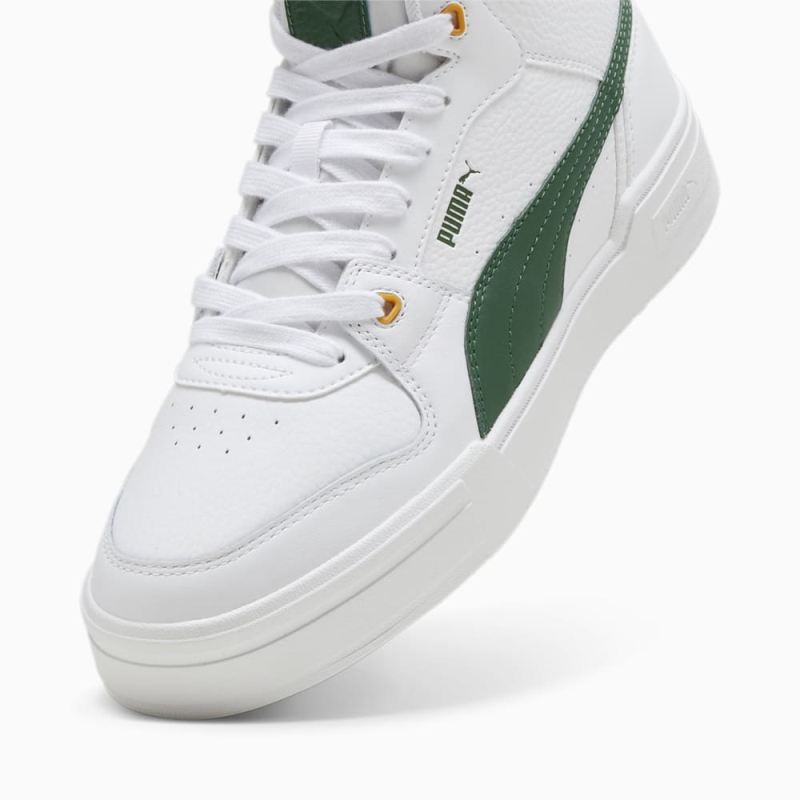 Puma | Men's CA Pro Mid Sneakers - White-Vine-Ginger Tea