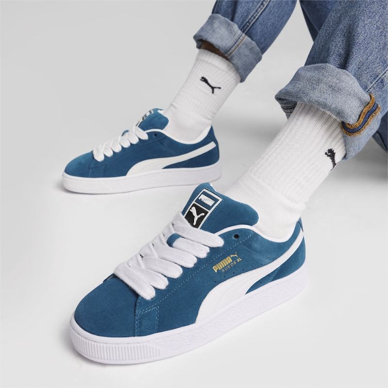 Puma | Men's Suede XL Sneakers - Ocean Tropic-White