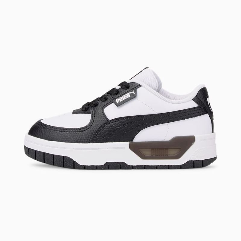 Puma | Girls Cali Dream Leather Little Kids Shoes - White-Black