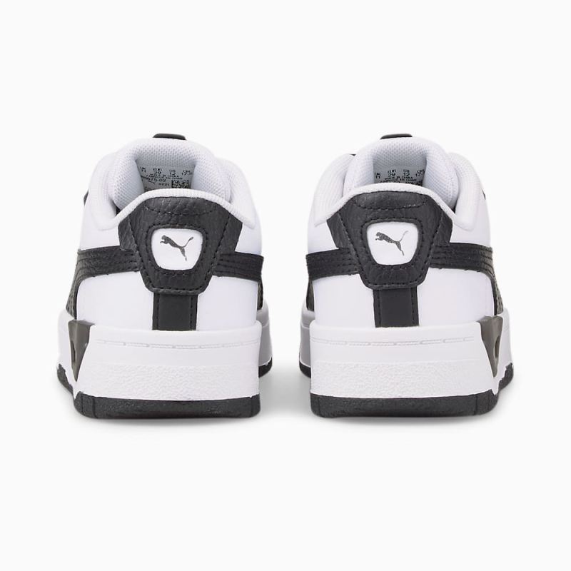 Puma | Girls Cali Dream Leather Little Kids Shoes - White-Black