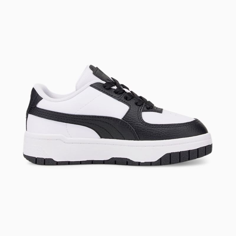 Puma | Girls Cali Dream Leather Little Kids Shoes - White-Black