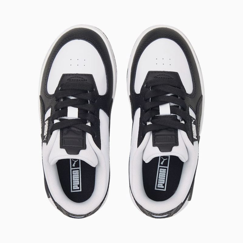 Puma | Girls Cali Dream Leather Little Kids Shoes - White-Black