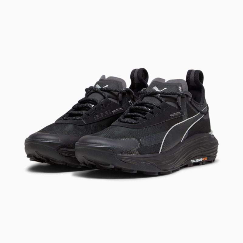 Puma | Women's SEASONS Voyage NITRO 3 Running Shoes - Black-Cool Dark Gray-Silver