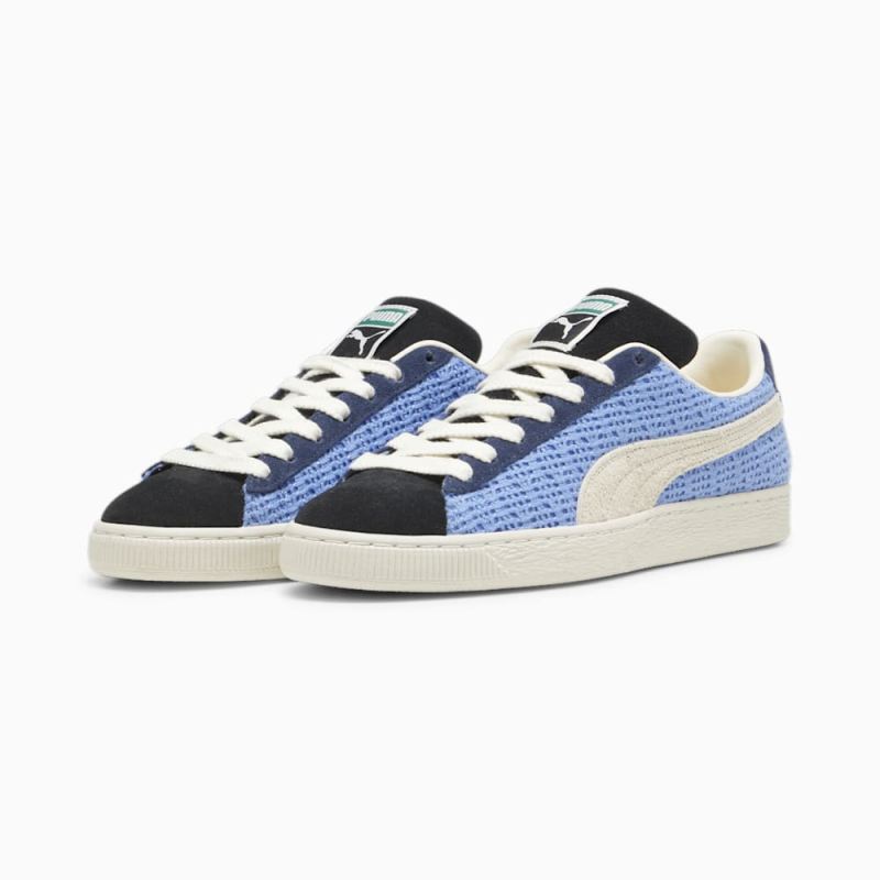 Puma | Men's Suede Crochet Unisex Sneakers - Blue Skies-Sugared Almond