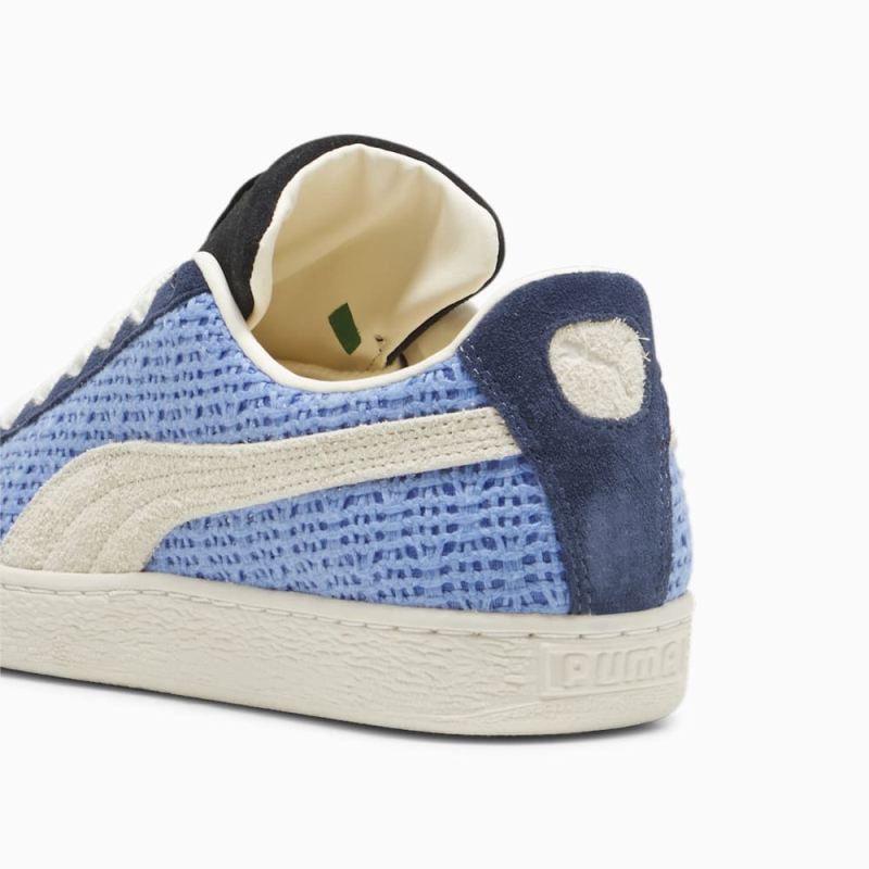 Puma | Men's Suede Crochet Unisex Sneakers - Blue Skies-Sugared Almond