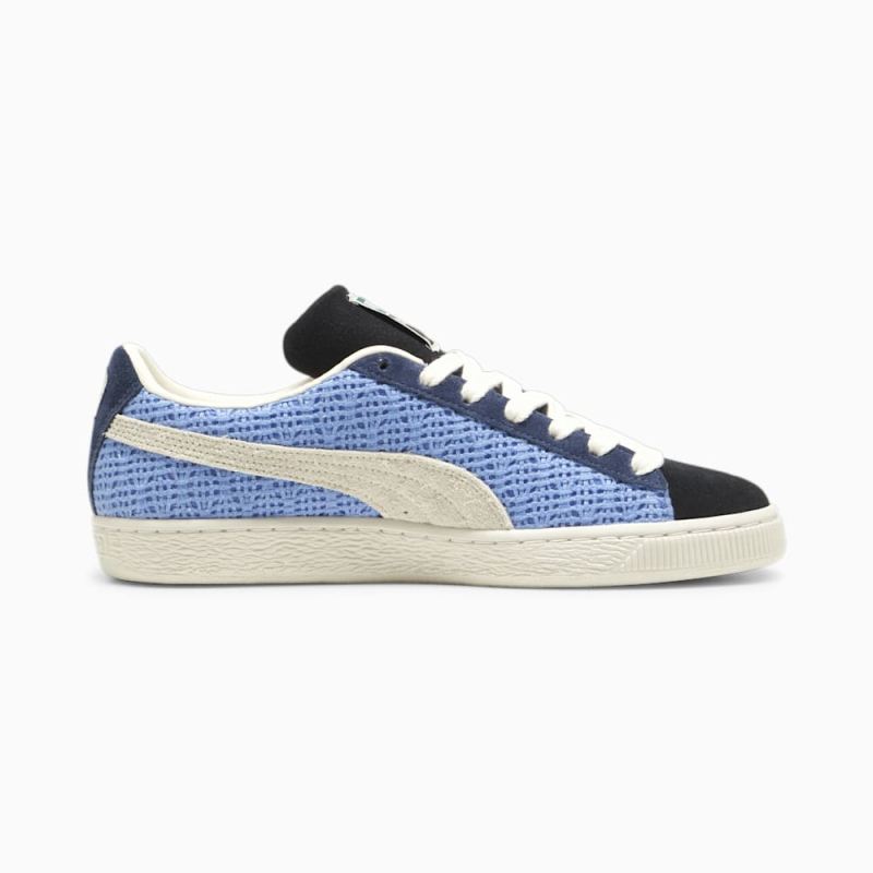 Puma | Men's Suede Crochet Unisex Sneakers - Blue Skies-Sugared Almond