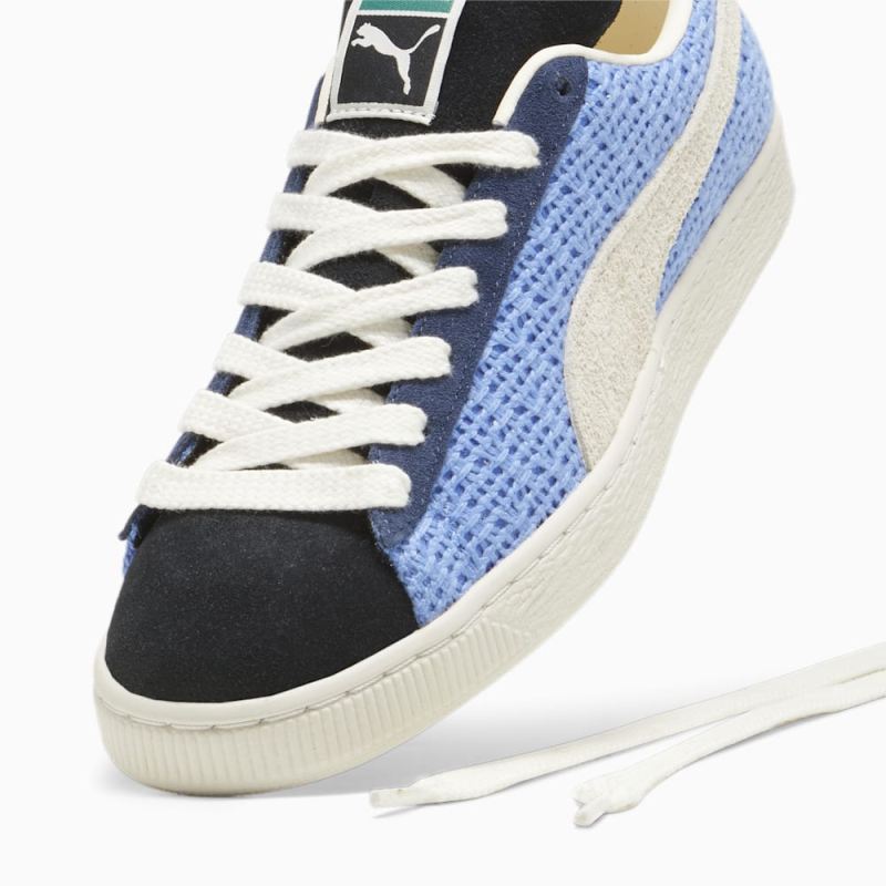 Puma | Men's Suede Crochet Unisex Sneakers - Blue Skies-Sugared Almond