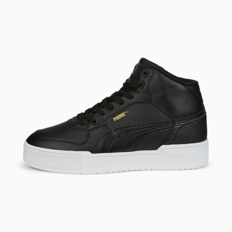 Puma | Women's CA Pro Mid Sneakers - Black-White - Click Image to Close