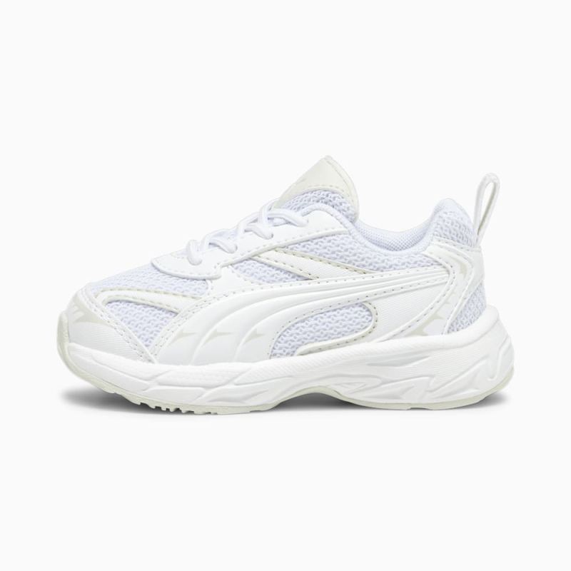 Puma | Girls Morphic Base Toddlers Sneakers - White-Sedate Gray