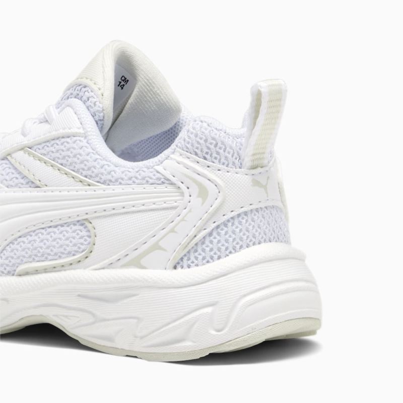 Puma | Girls Morphic Base Toddlers Sneakers - White-Sedate Gray