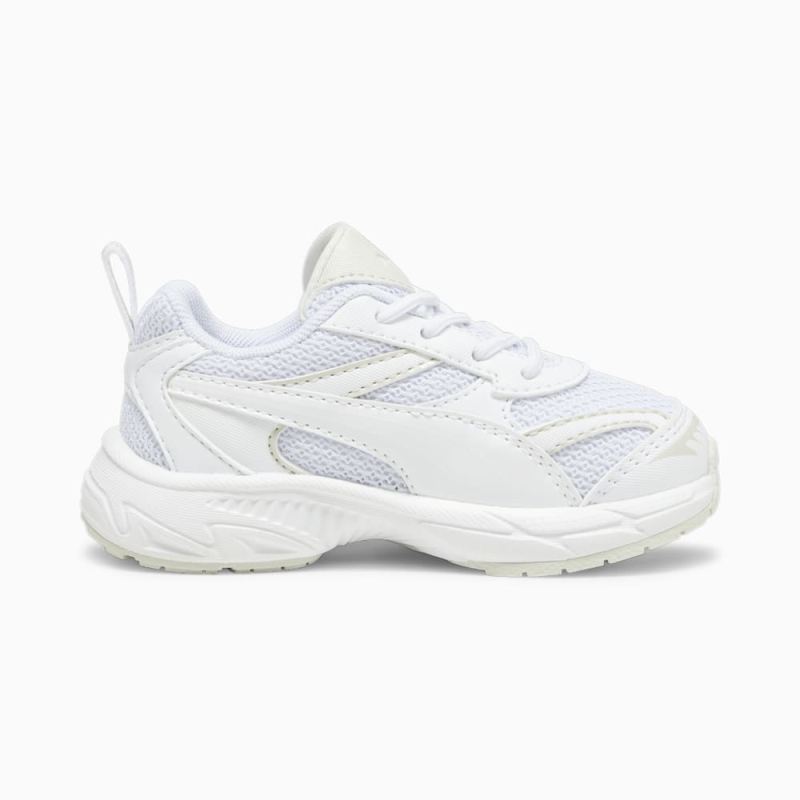 Puma | Girls Morphic Base Toddlers Sneakers - White-Sedate Gray