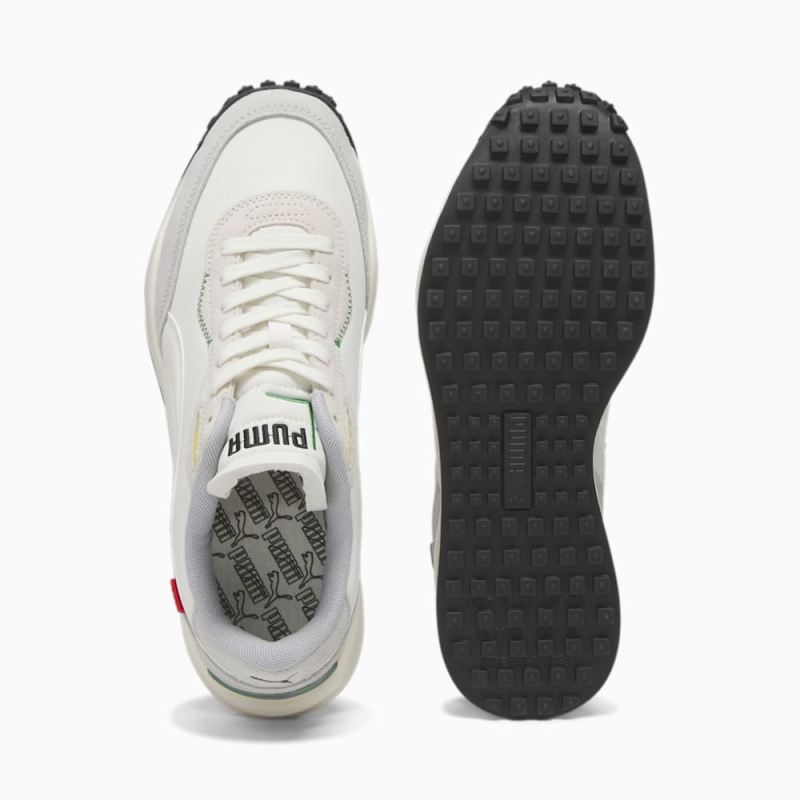 Puma | Men's Style Rider Play On SD Trainers - Frosted Ivory-Frosted Ivory