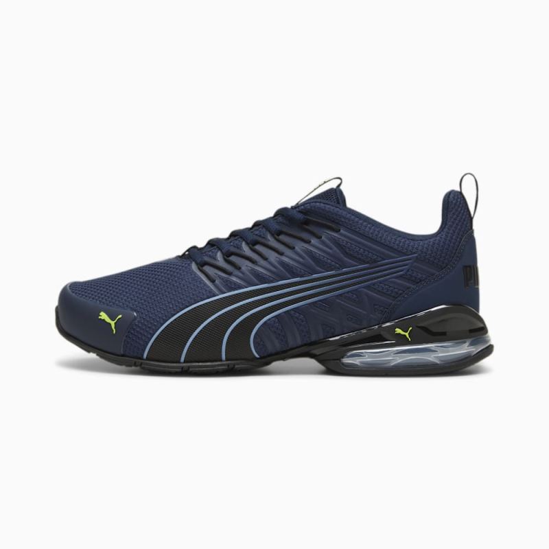 Puma | Men's Voltaic Evo Running Shoe - Club Navy-Black-Electric Lime - Click Image to Close