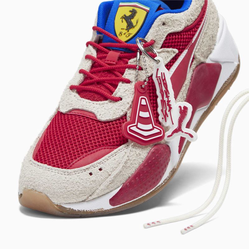 Puma | Men's SCUDERIA FERRARI x JOSHUA VIDES RS-X Sneakers - Rosso Corsa-Frosted Ivory