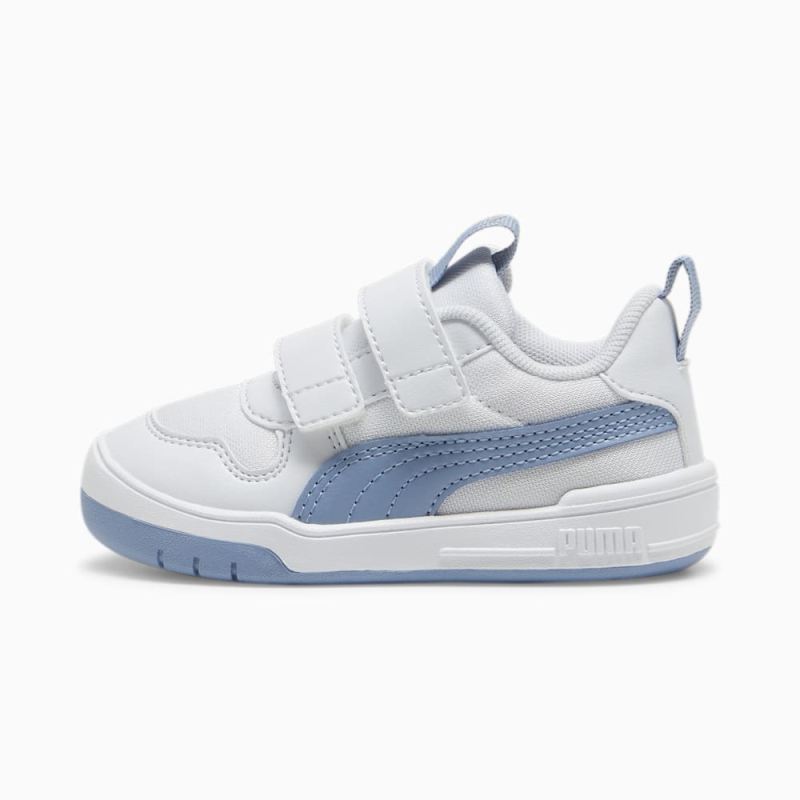 Puma | Boys Multiflex Mesh Toddlers Sneakers - Silver Mist-Zen Blue