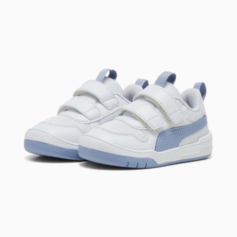 Puma | Boys Multiflex Mesh Toddlers Sneakers - Silver Mist-Zen Blue