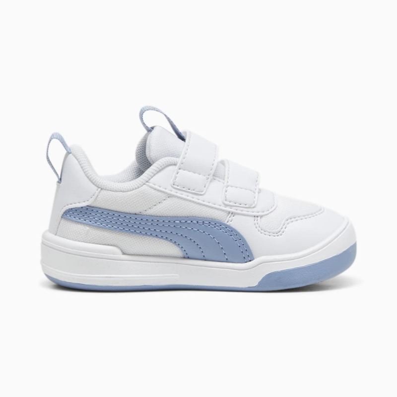 Puma | Boys Multiflex Mesh Toddlers Sneakers - Silver Mist-Zen Blue