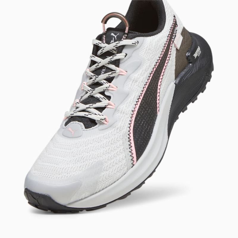 Puma | Women's SEASONS Fast-Trac NITRO 2 Running Shoes - Ash Gray-Black-Koral Ice