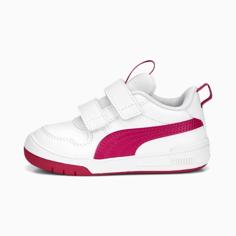 Puma | Boys Multiflex SL V Toddlers Shoes - White-Orchid Shadow - Click Image to Close