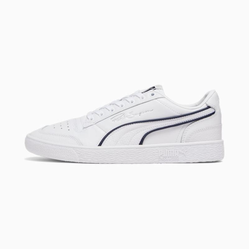 Puma | Men's x TMC Ralph Sampson All Star Sneakers - White-Navy-Silver