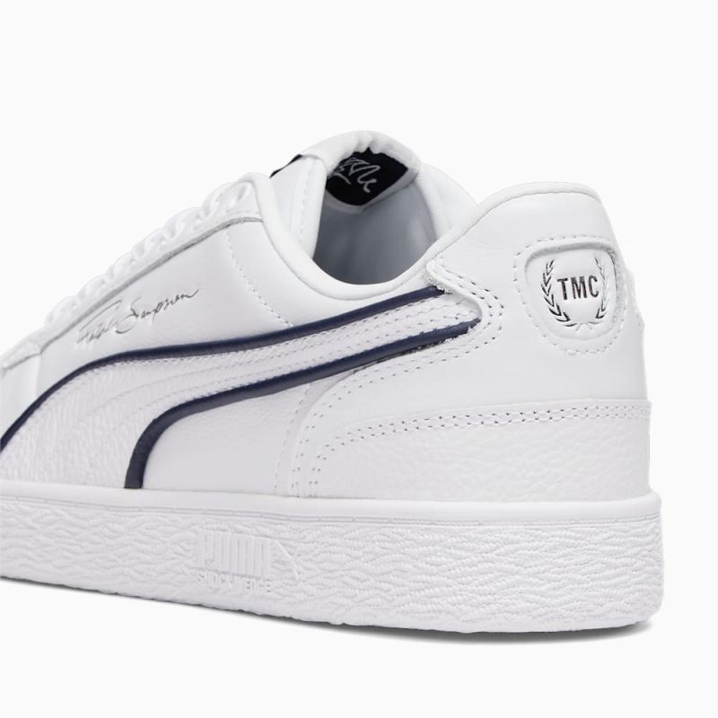 Puma | Men's x TMC Ralph Sampson All Star Sneakers - White-Navy-Silver