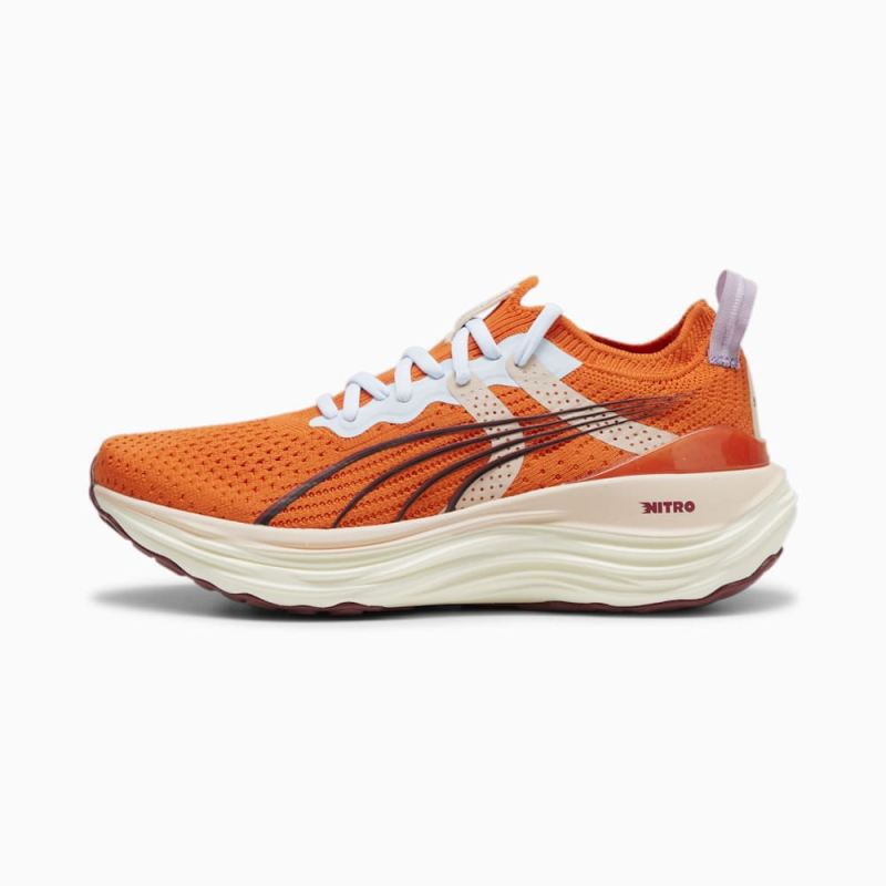 Puma | Women's x lemlem ForeverRun NITRO Running Shoes - Cayenne Pepper-Rose Quartz-Icy Blue